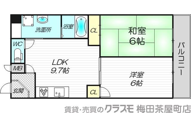 グロリアス北大阪の間取り