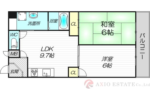 グロリアス北大阪の間取り