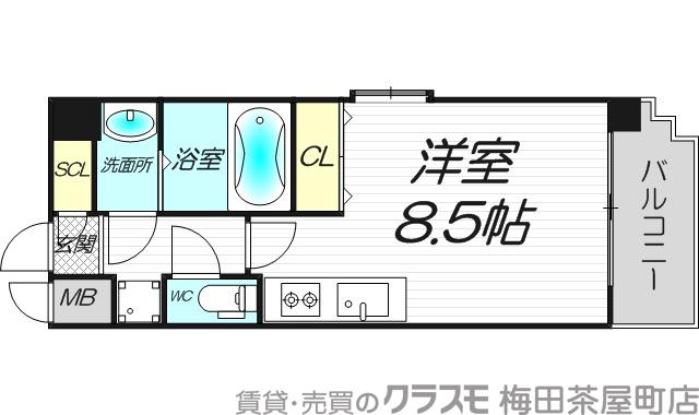 プレサンス神崎川ファインブレスの間取り