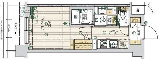 西院日照町の完工年月(2023年3月)築の賃貸マンションの間取り
