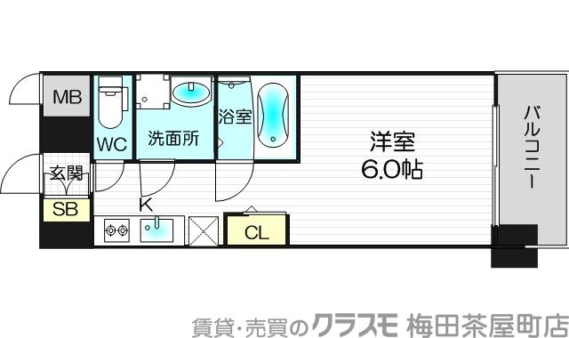 M-RESIDENCE新大阪Gardenの間取り
