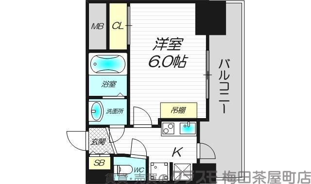 西宮原の完工年月(2018年3月)築の賃貸マンションの間取り