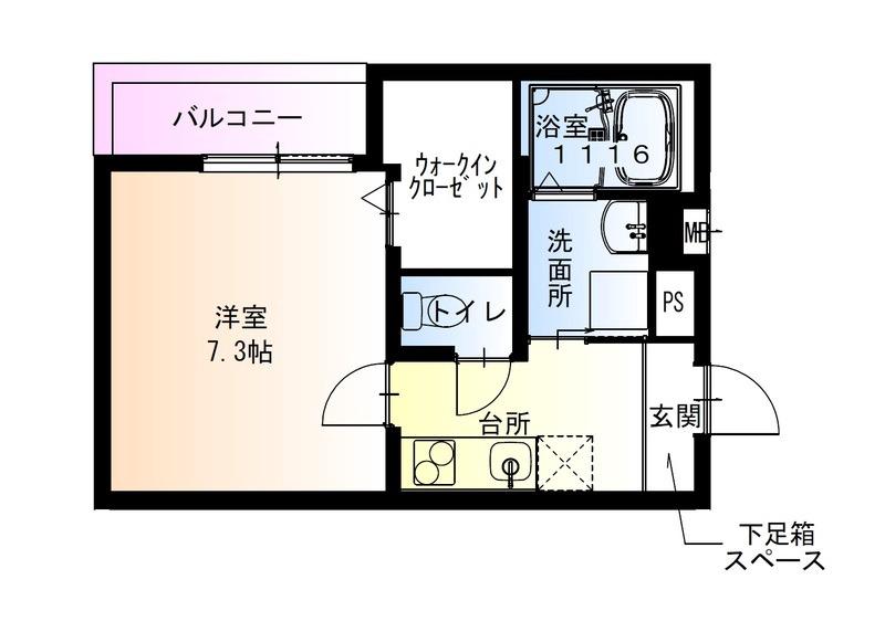 フジパレス遠里小野ノースの間取り