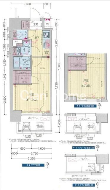 プレサンス堺筋本町エグゼブランの間取り