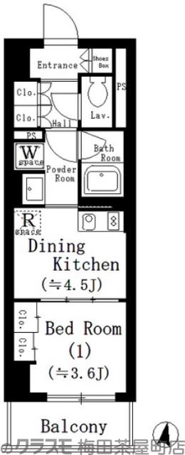 エル・セレーノ大阪天神橋の間取り