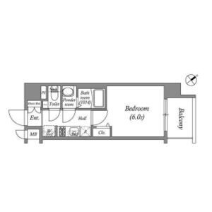 アドバンス大阪クラージュの間取り