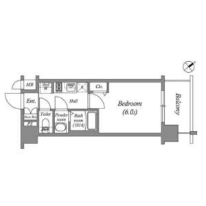 アドバンス大阪クラージュの間取り
