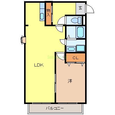 コンフォールUEMATSUⅡの間取り
