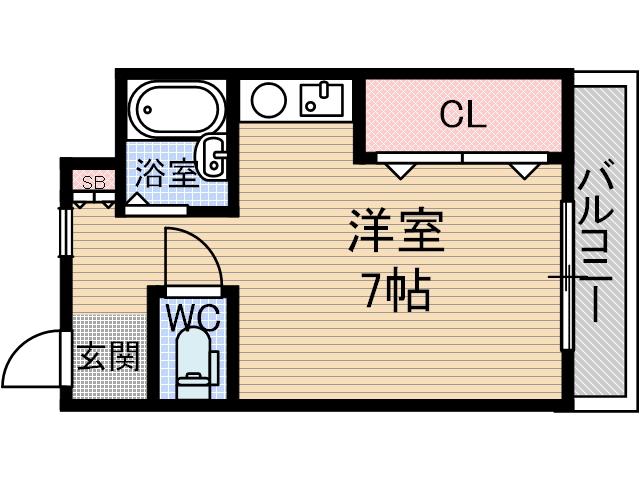アンフィニィ橋の内1の間取り