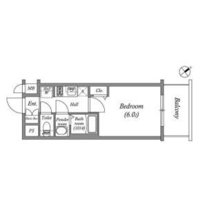 アドバンス大阪クラージュの間取り