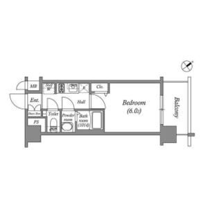 アドバンス大阪クラージュの間取り