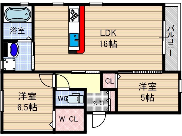 プルメリアの間取り