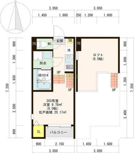 グレーステラス福住の間取り