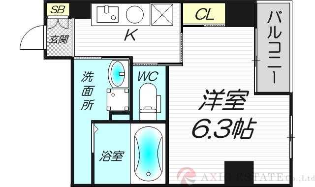 グランパシフィック木川東の間取り