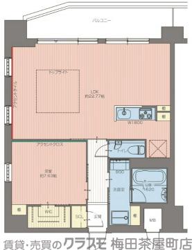 プレジオ松屋町の間取り