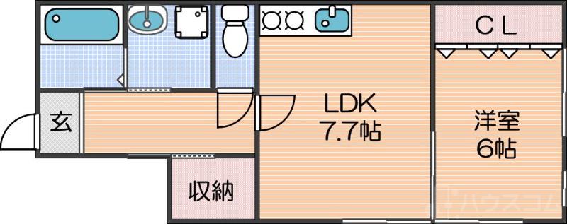 新北島の完工年月(1985年11月)築の賃貸マンションの間取り