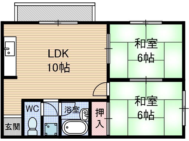 マンションハピネスの間取り