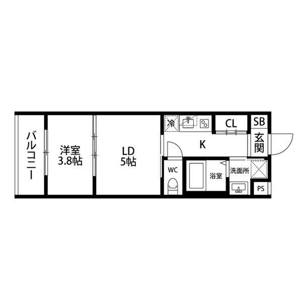 レシオス京都西院の間取り