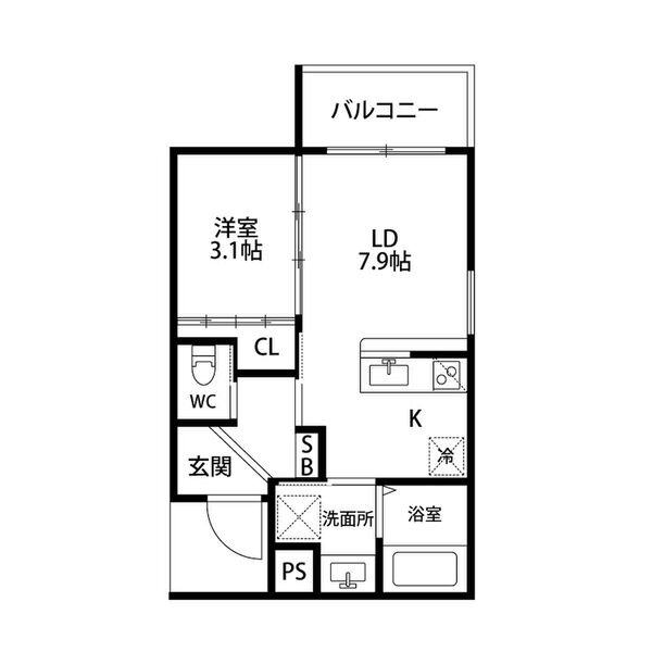 レシオス京都西院の間取り