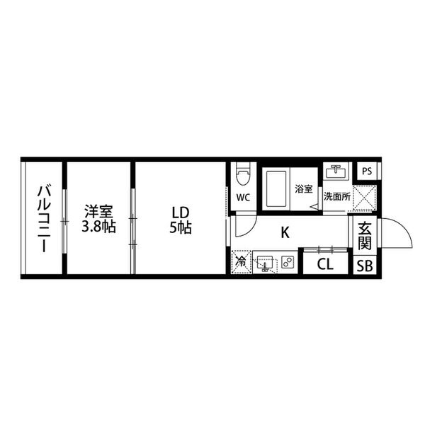 レシオス京都西院の間取り