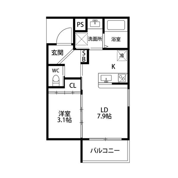 レシオス京都西院の間取り