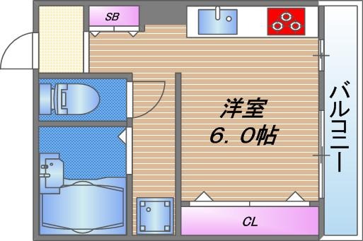 ベルビュー森ノ宮の間取り