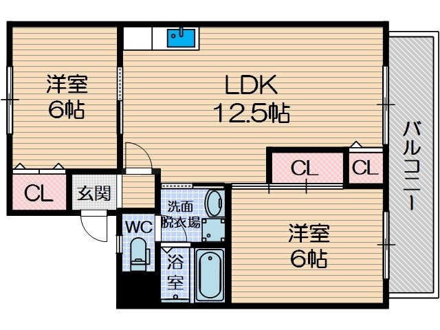 エレガンツァカーサの間取り