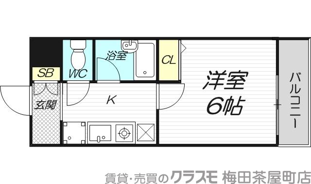 東中島の完工年月(1997年8月)築の賃貸マンションの間取り