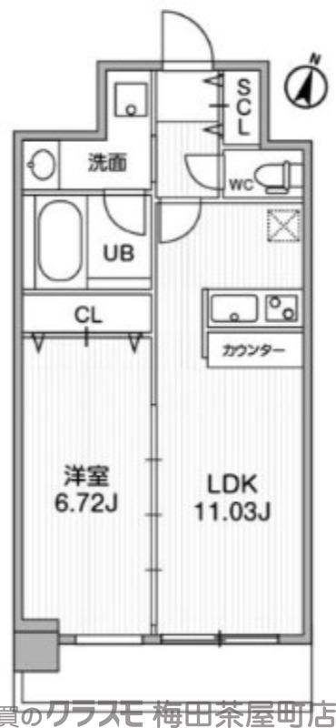 LaDouceur天満の間取り