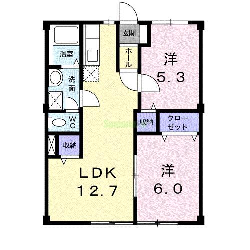 トラッド青葉の間取り