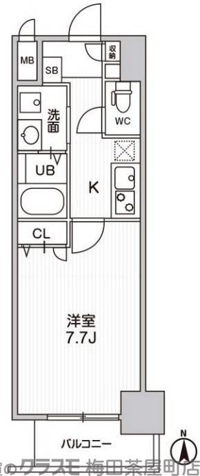 LaDouceur梅田Eastの間取り