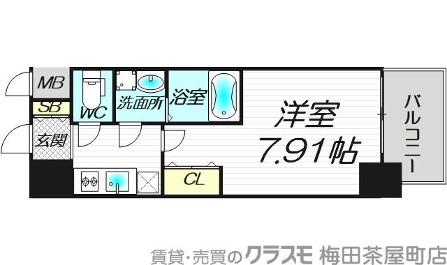 アーデン谷町の間取り