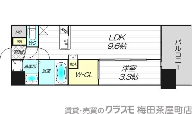 江坂町の完工年月(2024年5月)築の賃貸マンションの間取り