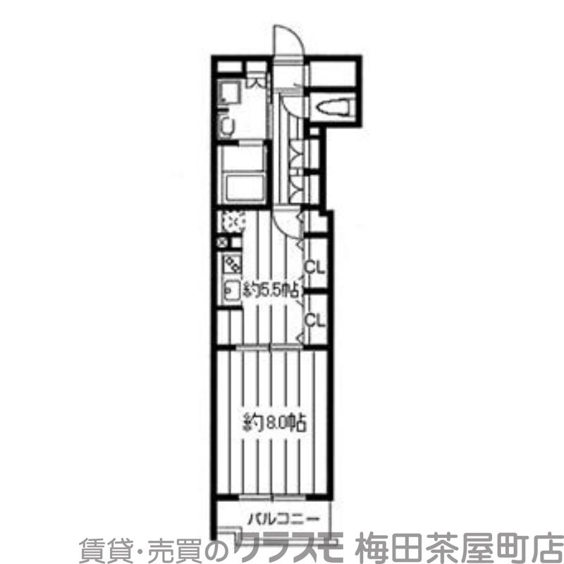 東高麗橋の完工年月(2007年1月)築の賃貸マンションの間取り
