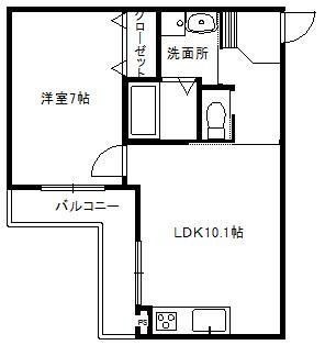 西院下花田町の完工年月(2014年3月)築の賃貸マンションの間取り