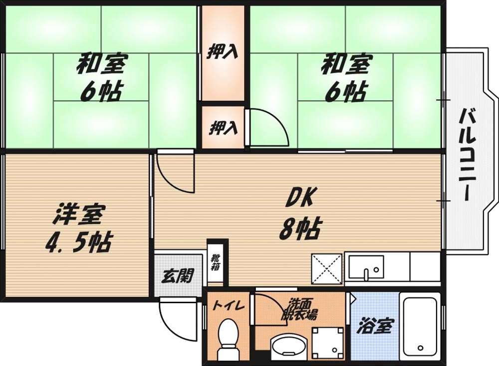 ウインディア南平台A棟の間取り