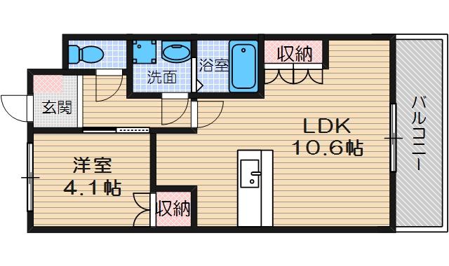エトワール新在家の間取り