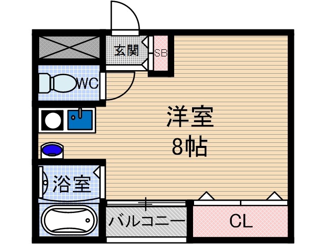 フェリセ富田の間取り