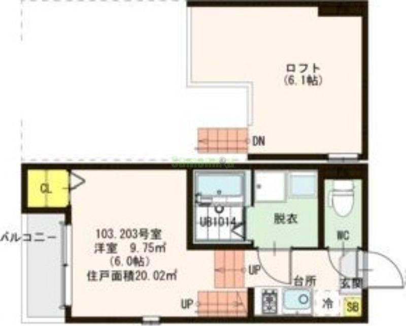 ノースフラワー台原の間取り