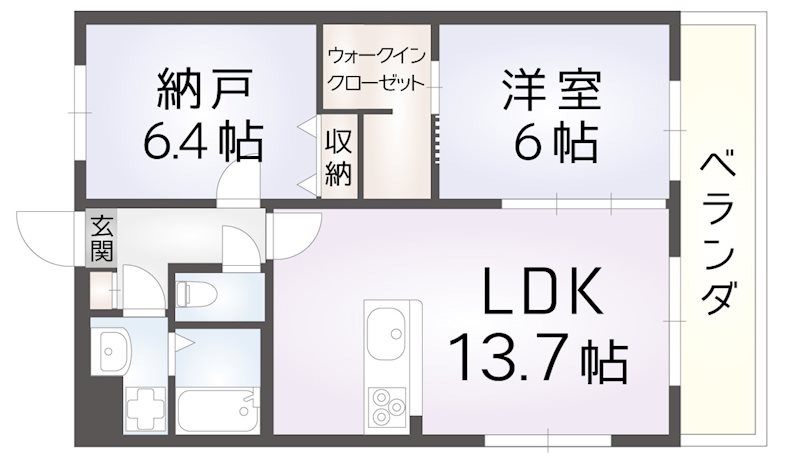 シャルレ7番館の間取り