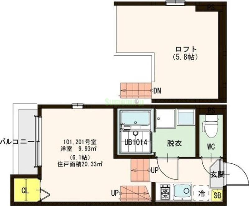 Blue Reef 3号館の間取り