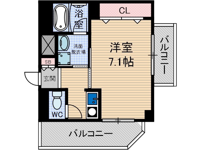 プラスコート豊川駅前の間取り