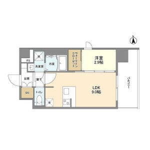 シャテーニュ上本町の間取り