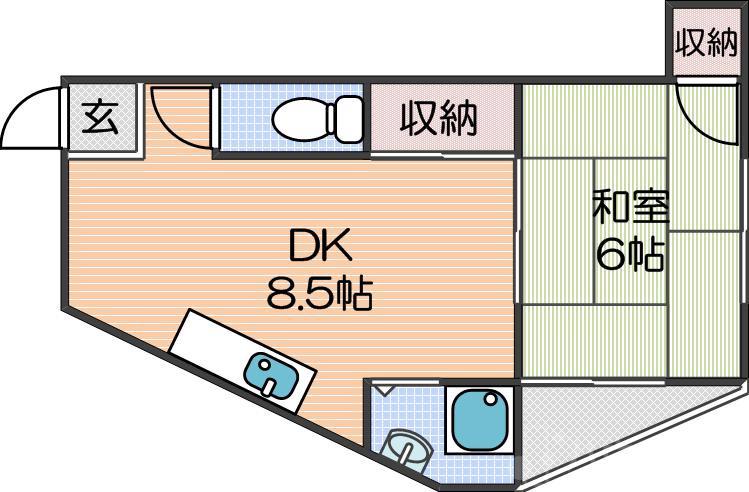 山栄マンションの間取り
