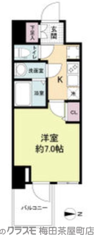西本町の完工年月(2023年3月)築の賃貸マンションの間取り