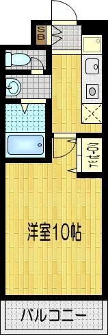 中堂寺坊城町の完工年月(2006年12月)築の賃貸マンションの間取り
