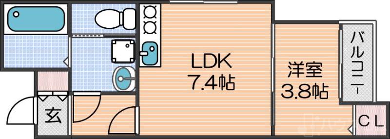 墨江の完工年月(2026年2月)築の賃貸アパートの間取り