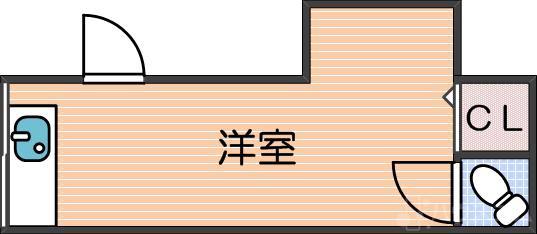 旭の完工年月(1966年12月)築の賃貸アパートの間取り