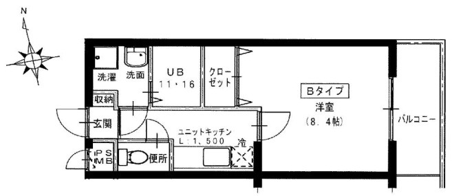 ヴィラパラディス百万遍の間取り