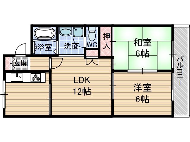 中津ハイツ’78の間取り